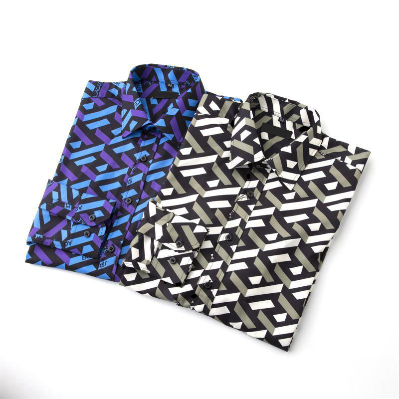 

2022 Designers Mens Dress Shirts Business Fashion Casual Brands Men Spring Slim Fit Shirts XXXL 01, Price difference