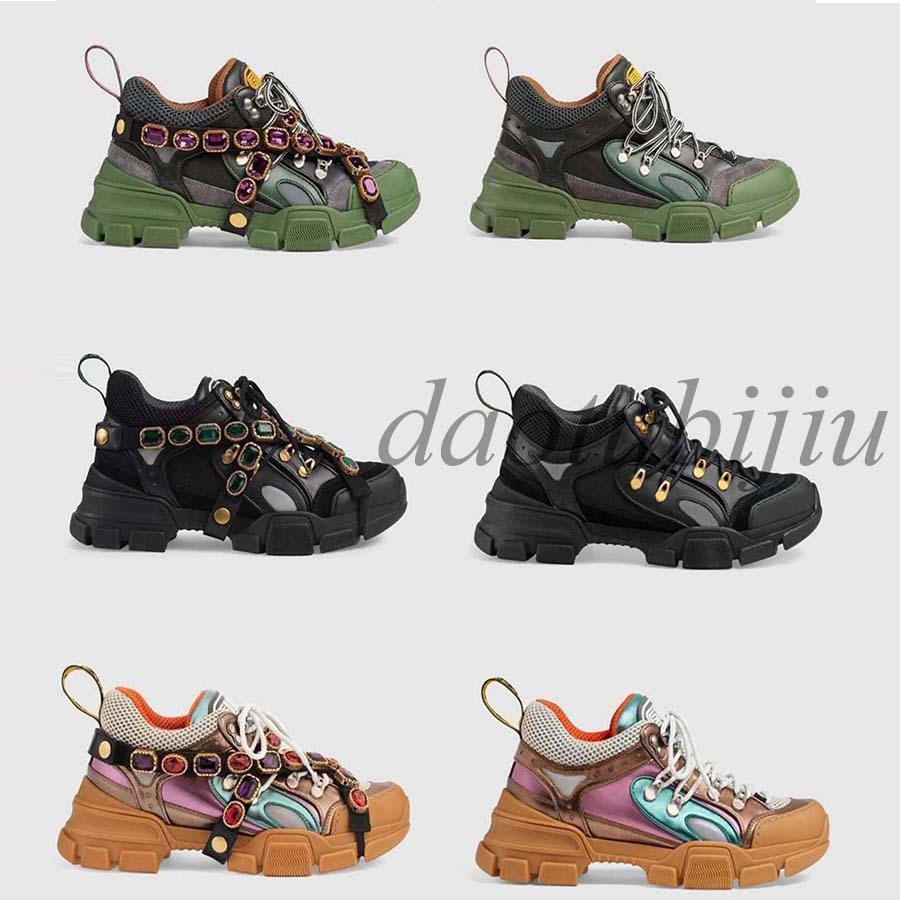 

2022 designer sneaker Diamond flashtrek with ace shoes Casual removable women men Unisex trainer mountain mens womens outdoor hiking boots Ankle Booties t999