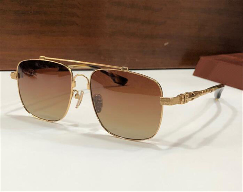 

New fashion design sunglasses 8126 square titanium frame vintage versatile popular style outdoor uv400 protective glasses