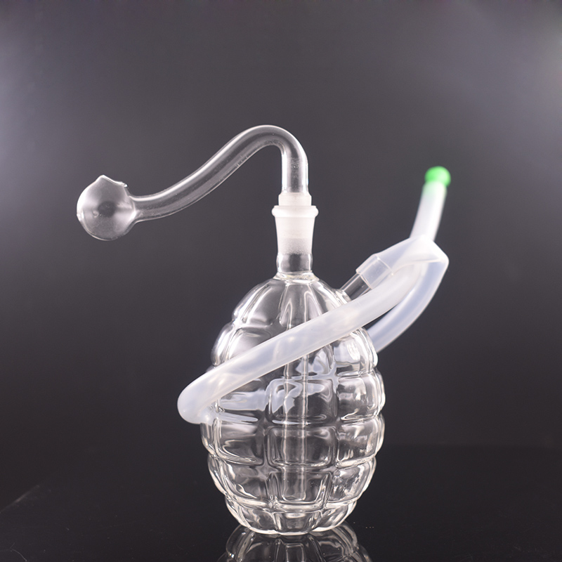 

Mini grenade Glass Oil Burner Water Bong for Oil Rigs Water Bongs small oil burner water pipe Ash Catcher Hookah Smoking Pipe