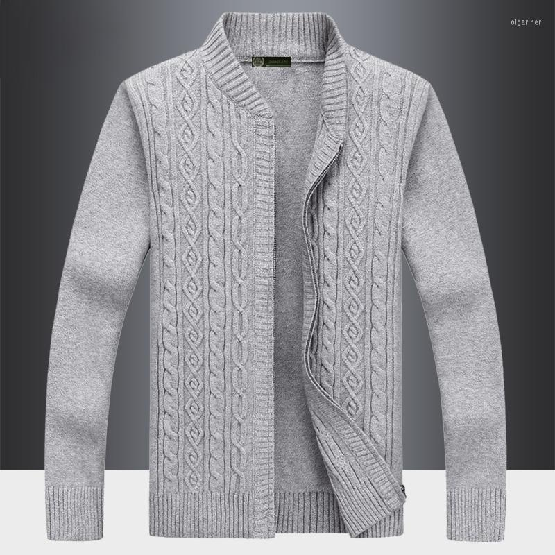 

Men's Sweaters Men's Jacket Spring Autumn Warm Wool Zipper Cardigan Man Casual Knitwear Sweatercoat Male Clothing Q34Men's Olga22, Light grey