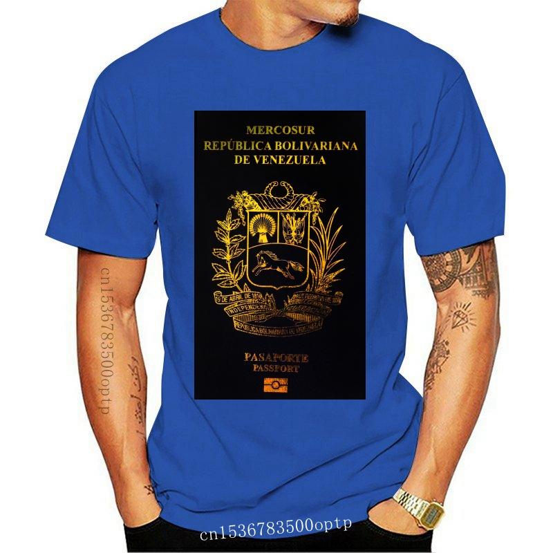 

Men' T-Shirts Pasaporte Venezuela National Passport T-shirt Printed Mens Short Sleeve O-neck Summer Stree TwearMen, White