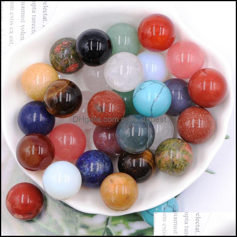 

Stone 16Mm Reiki Healing Chakra Natural Craft Ball Bead Palm Quartz Mineral Crystals Tumbled Gemstones Hand Piece Home Newdhbest Dhj07