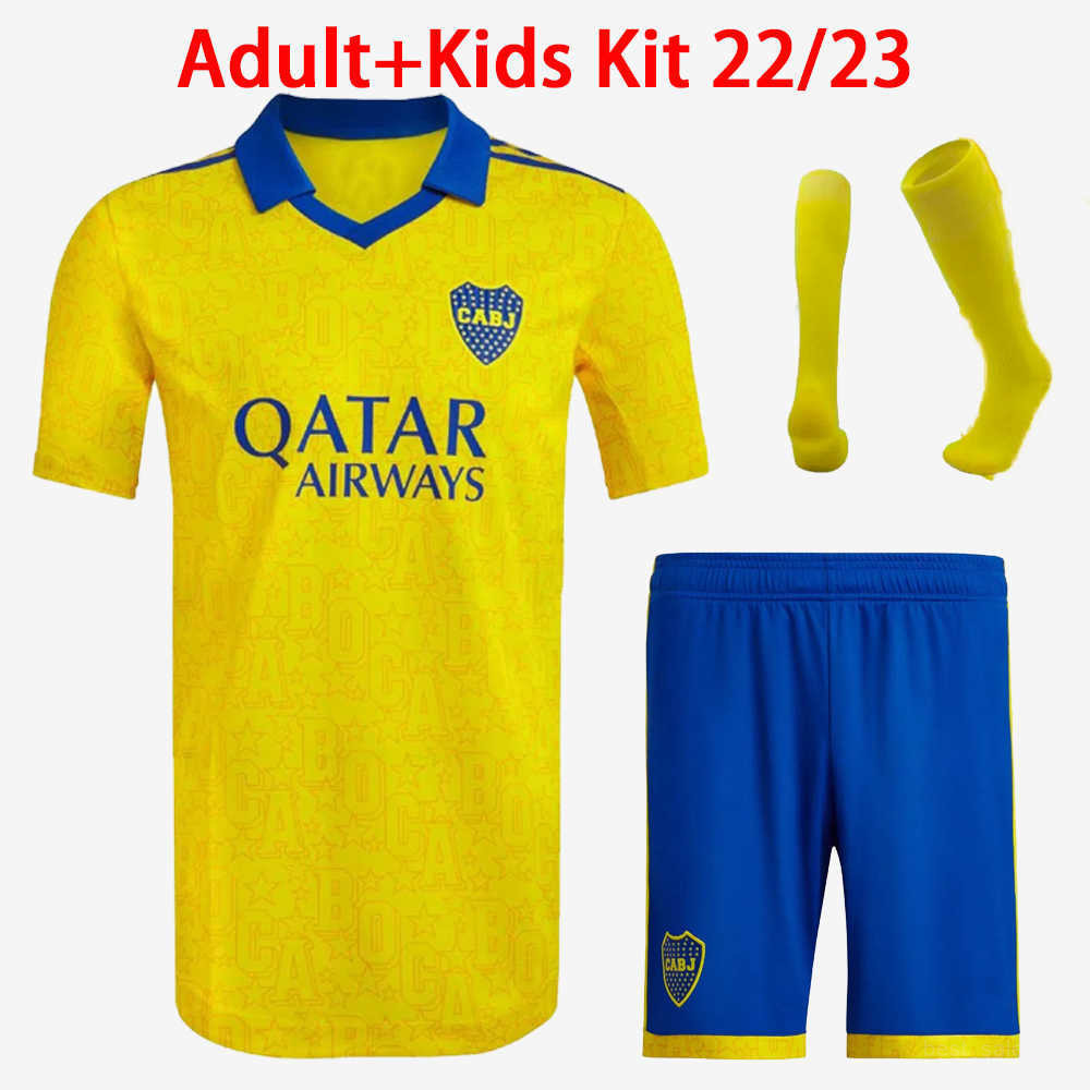 

Adult Kids Kit with Socks 2022 2023 Boca Juniors soccer Jerseyss boys sets ZARATE ABILA football shirt CARDONA mens suit PAVON VILLA 22 23, 2021