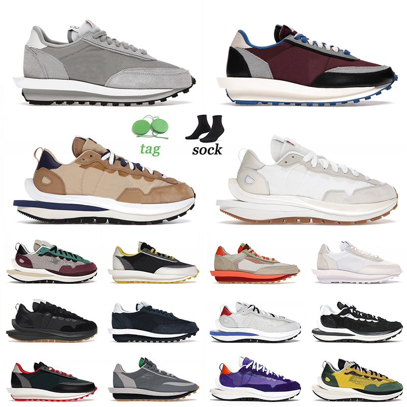 

2022 Top Quality OG Blazer Vaporwaffle Running Shoes for Men Women Fragment Grey Sesame Blue Void Sail Gum Undercover Sacai Waffle Sneakers Trainers, B2 40-45 navy blue