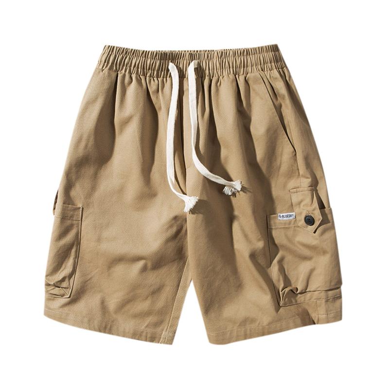 

Men's Shorts Vintage Men Cargo 2022 Summer Solid Color Half Knee Pants For Workout ShortsMen's, Army green