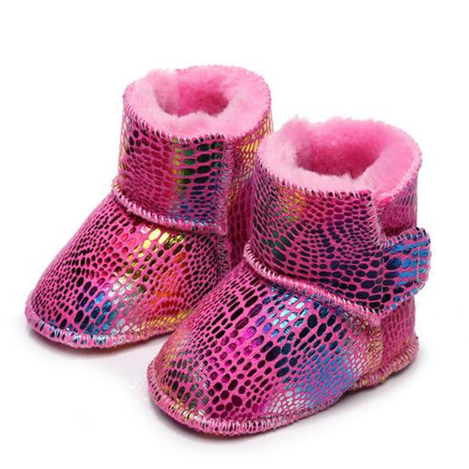

Cute Newborn Baby First Walkers Designer Toddler Infant Warm Soft Sole Boots kids Boys Girls Snow Boots Winter Children Shoes, As shown