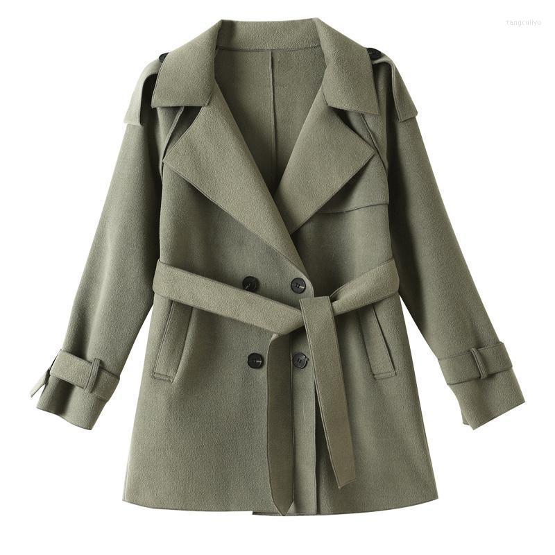 

Women' Jackets 2022autumn And Winter Fashion Clothing Mid-Length, Green