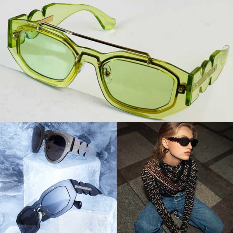 Biggie lunettes de soleil design unique luxe cool éblouissant forme de lentille basse larges jambes miroir hommes dames ins les mêmes lunettes an