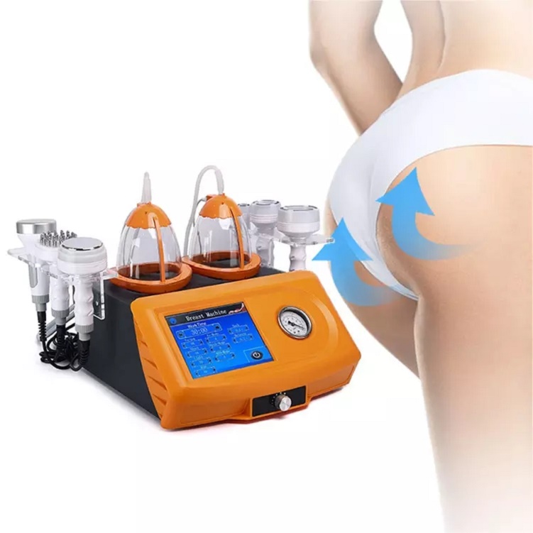 

XL cups butt vacuum 2 in 1 80K ultrasonic slimming cavitation RF breast enlargement microcurrent machine enlarged buttocks hips
