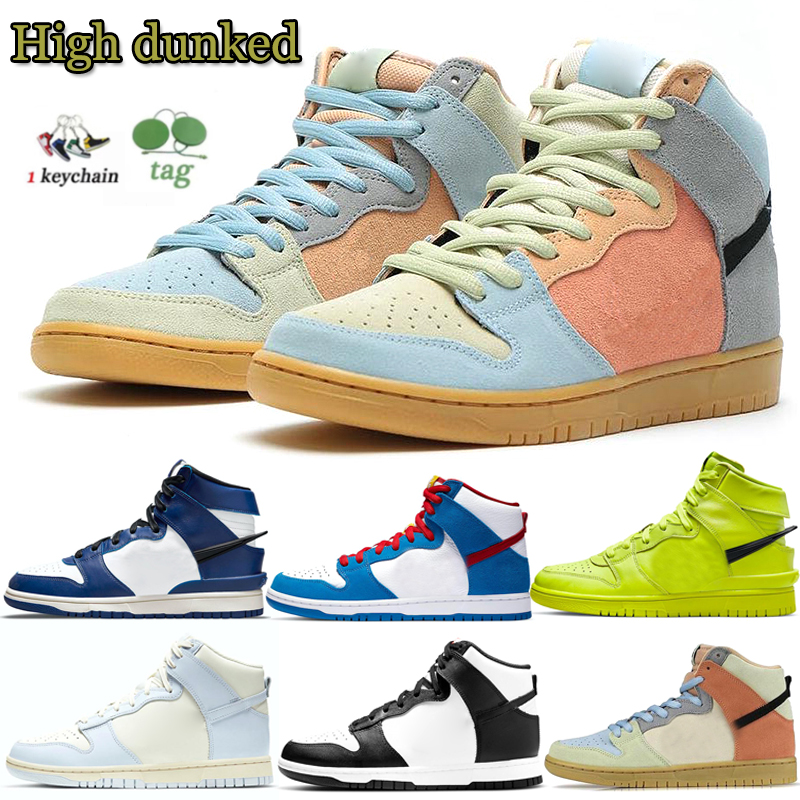 

Fashion High Designer Casual Shoes Women Mens Spectrum Panda Black White Trainers Sneakers