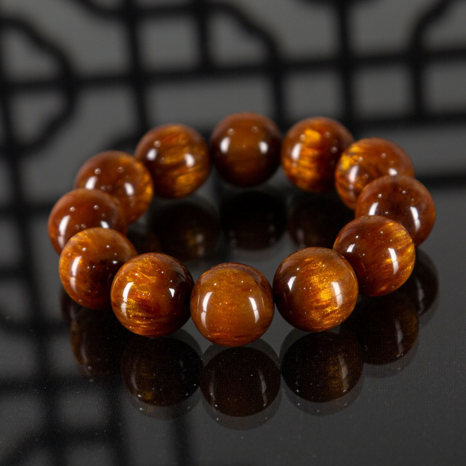 

Bracelet Imitation Golden Silk Sea Willow Buddha Bead Hand String Wenwan Blood 108 Hand Live Broadcast