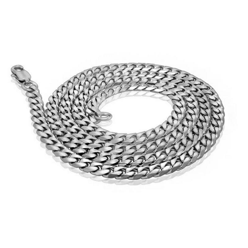 

Chains Arrival Fashion Charming Male Necklace 60cm Silver Tone Stainless Steel Boy Chain Titanium 5mm Korea StyleChains