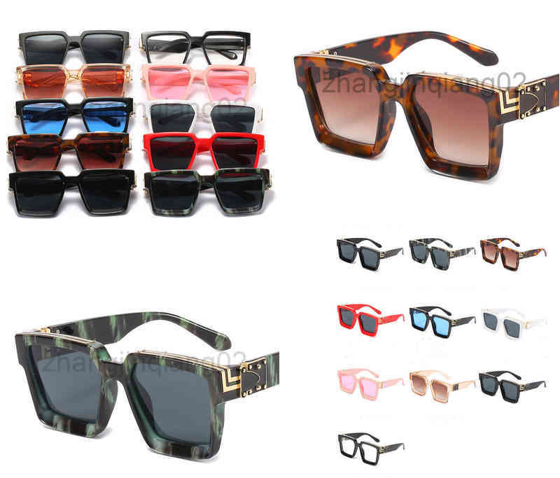 

Designer Millionaires Sunglass Cycle Luxurious Fashion Woman Mens European American Fashion Trend Baseball Large Frame Green Striped Models Cc Sunglasses