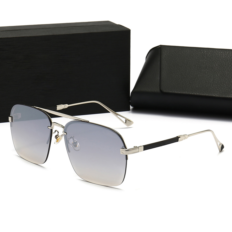 Nouvelle tendance Dite lunettes de soleil pour hommes lunettes de soleil design pour femmes Mode Dernières lunettes de conduite en métal UV400 Pa
