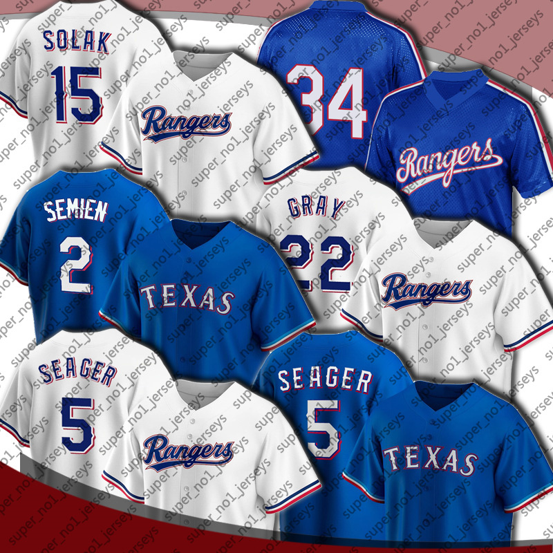 

Rangers 5 Corey Seager 2 Marcus Semien Jersey Baseball Texas Jon Gray Nathaniel Lowe Andy Ibanez Jerseys Kole Calhoun Nick Solak Adolis Garcia Joe Barlow Brett Martin, Man custom jersey (yqb)