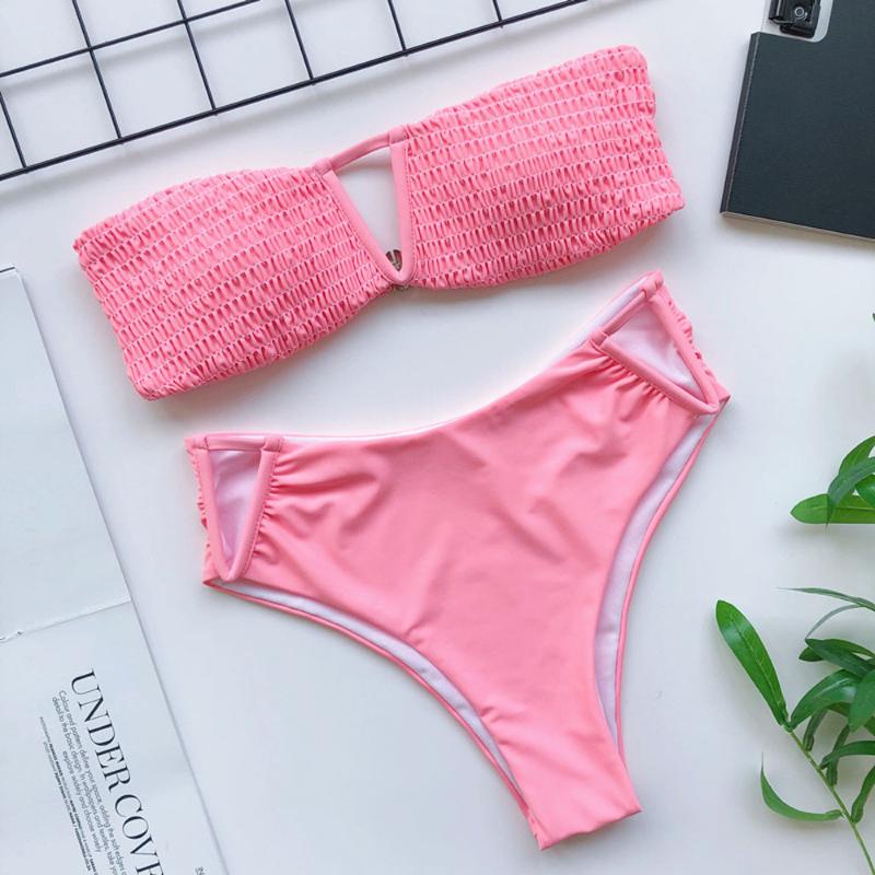 

Women' Swimwear Print Bandeau Micro Bikini Set 2022 Off Shoulder Swimsuit Female Summer Brazilian Biquini Strapless Bathing Suit, 5672 f2