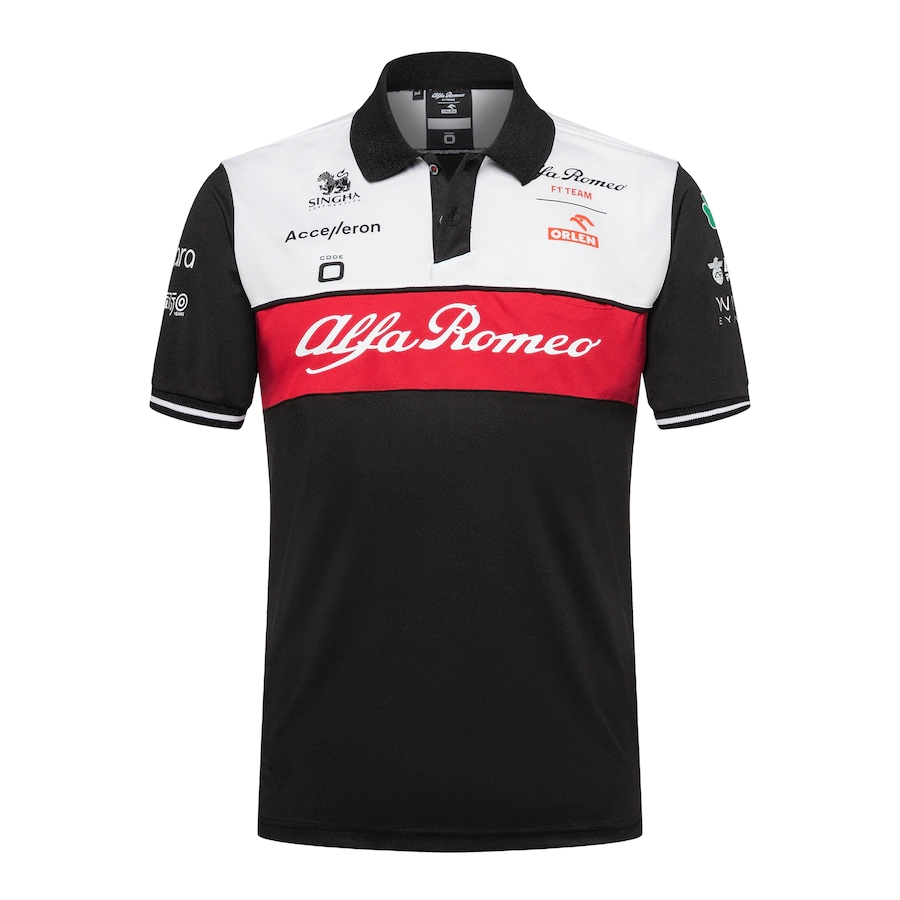 

Alfa Romeo F1 Team ORLEN 2022 Team Polo size S-M-L-XL-XXL-3XL-4XL-5XL, F1 2022 jersey