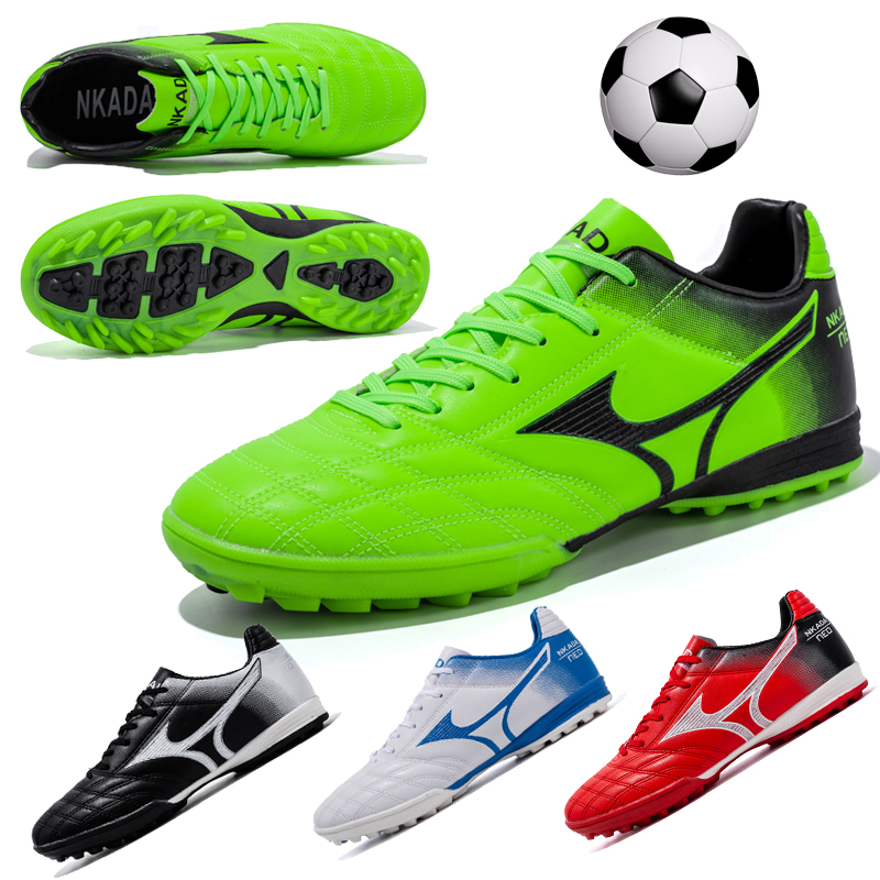

Professional Football Training Shoes Men High-quality Non-slip Football Shoes Child Outdoor Sports Futsal Training Shoes 32-46#, Black and white tf