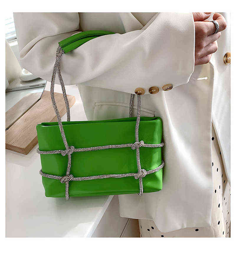 

2022 New Trendy Shoulder Bag Large Capacity Underarm Bag Spring Popular Hand Carried Fashion Small Square Bag Simple PU Leather X220331, Yellow