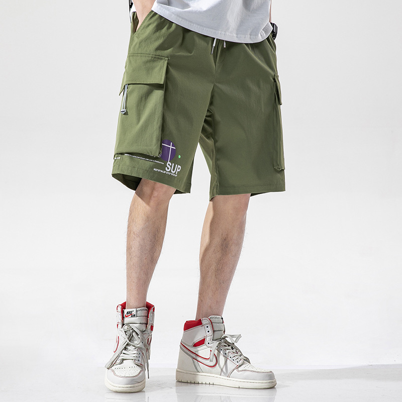 Survêtements pour hommes Urban Male Clothing Japanese 2022 New Summer Shorts Leisure Loose Rope Five Minutes of Pants