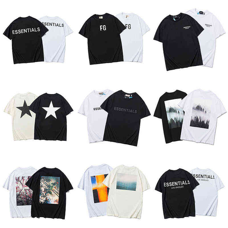 Fashion Essentials Designer Couples T-shirts brouillard brouillard à manches courtes FG riches multi-fil T-shirt réfléchissant la marque de marqu