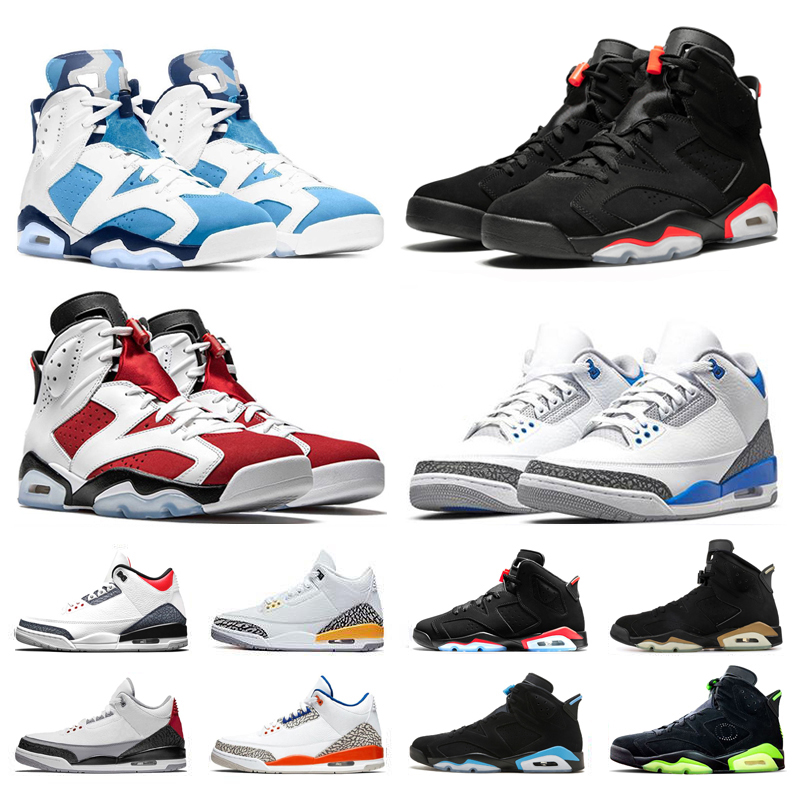 

6s Basketball Shoes Men 6 universal fashion UNC Hare Gold Hoops Mens Tech Chrome oreo Carmine Red Black Blue Bordeaux Sneakers black cat 7-13, Sku_13