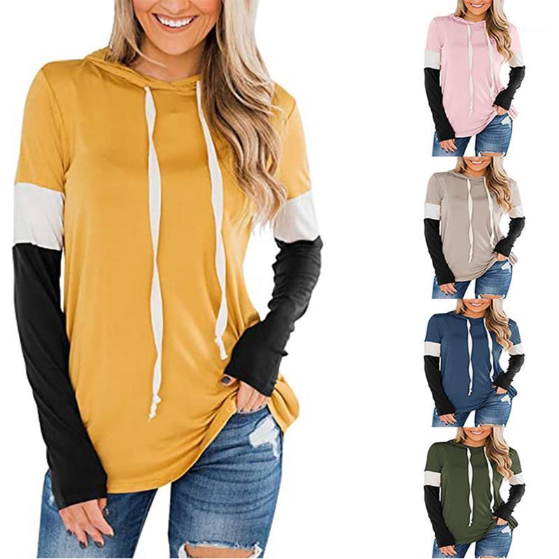 

Women' Hoodies & Sweatshirts MT Women Color Block Hoodie, Long Sleeve Drawstring Pullover Casual Style Sweatshirt