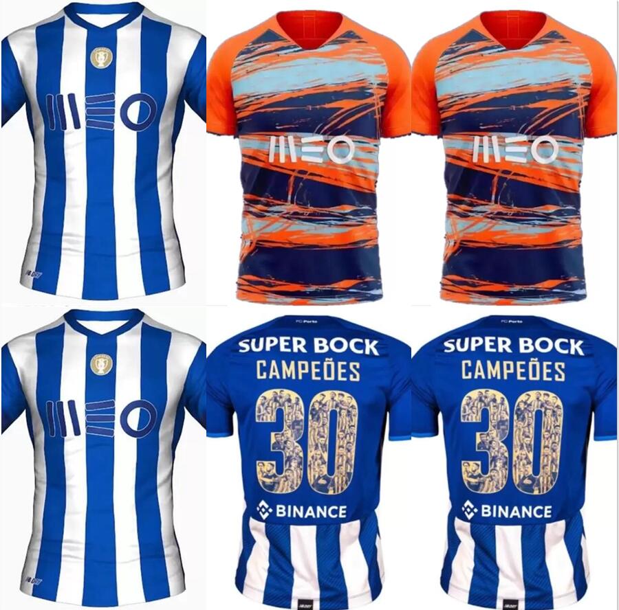 

2022 2023 Porto soccer jerseys 22-23 PEPE MOUSSA SERGIO OLIVEIRA MEHDI LUIS DIAZ MATHEUS EVANILSON football shirt set uniform, Blue
