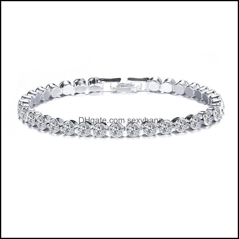 

Charm Bracelets Jewelry Retro Extravagance Designer All-Match Fashion Mticolor Inlaid Crystal Bracelet Shiny Fl Diamond Simple Gold Temperam