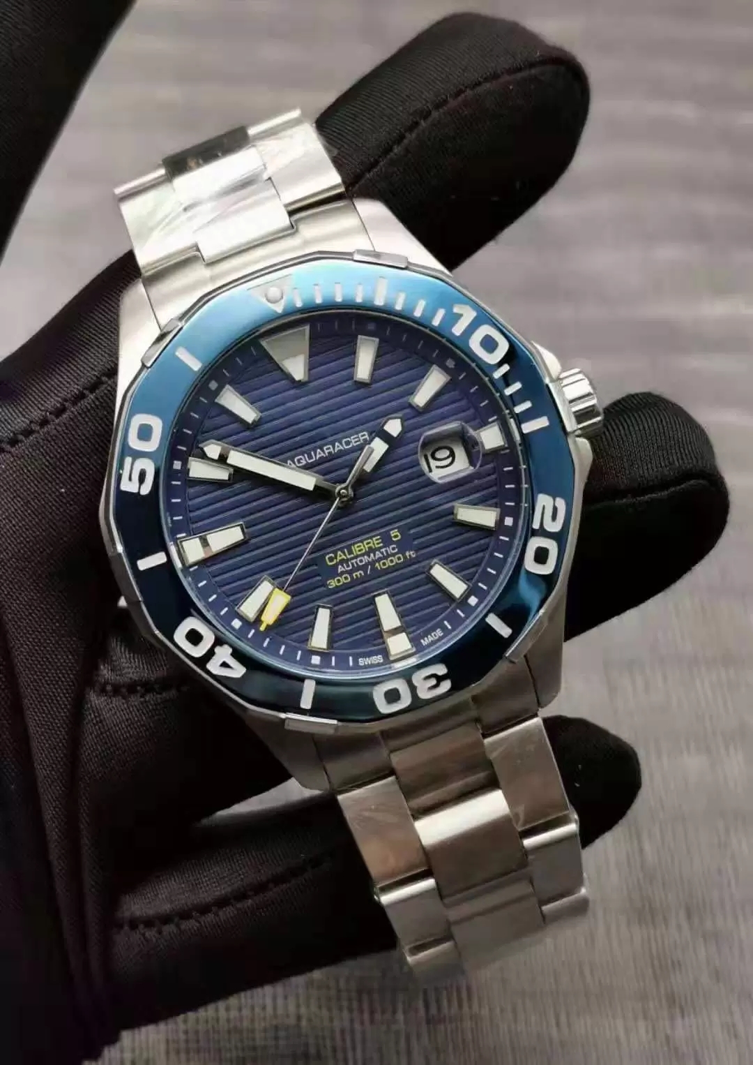 2022 TOP MÉCANIQUE MÉCANIQUE MÉCANIQUE ACIER INOXYDABLE Automatique 2813 Mouvement Montre-bracelet à l'étanche Mens Self-vent Aquaraceur Calibre