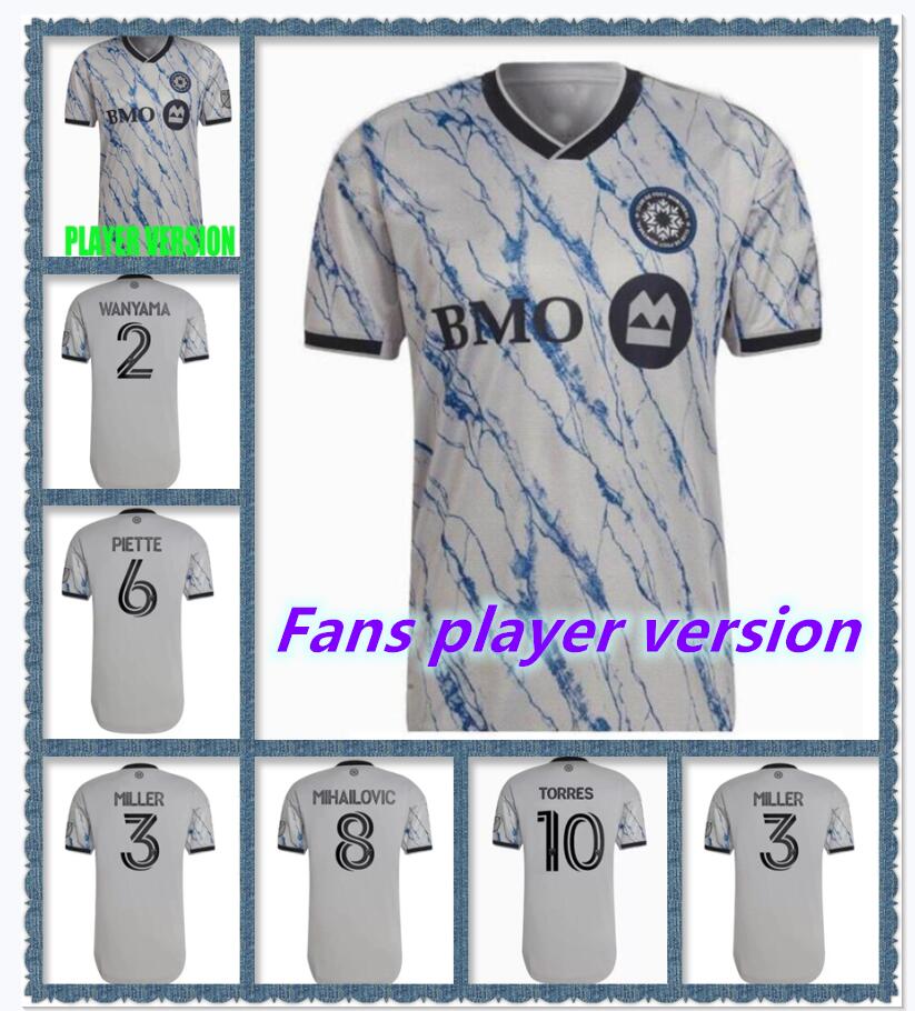 

2022 2023 Club de Foot MontrEal HOME AWAY CF MONTREAL SOCCER JERSEYS Impact 22 23 WANYAMA MIHAILOVIC PIETTE QUIOTO MLS FOOTBALL SHIRT fans player version, 2021