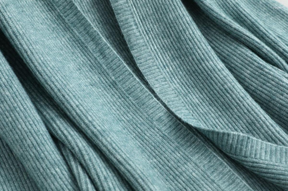 

Women's Knits & Tees Women Poncho Puff Sleeve Loose Wool Knitting Sweater Coat Cardigans Long Jumper Cape Casaco FemininoWomen's Olga22, Green