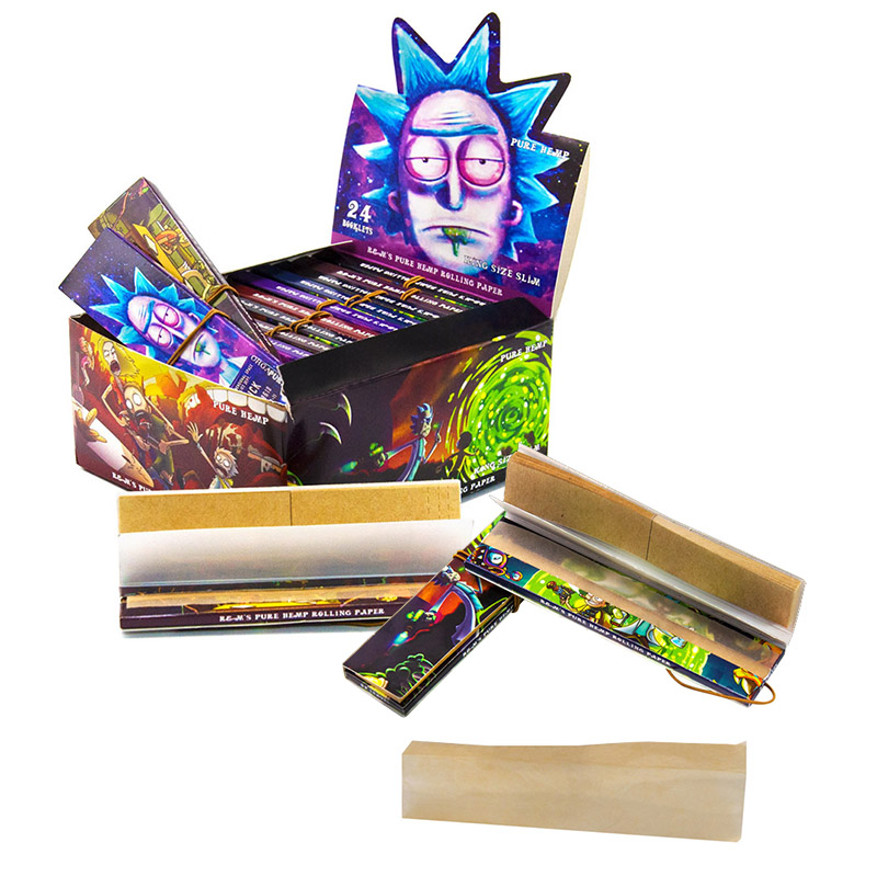 Classical Smoking Rolling Paper Pure He.mp Booklet Hornet king size Natural Unrefined Pink Cigarette Roll Papers-image-789116579