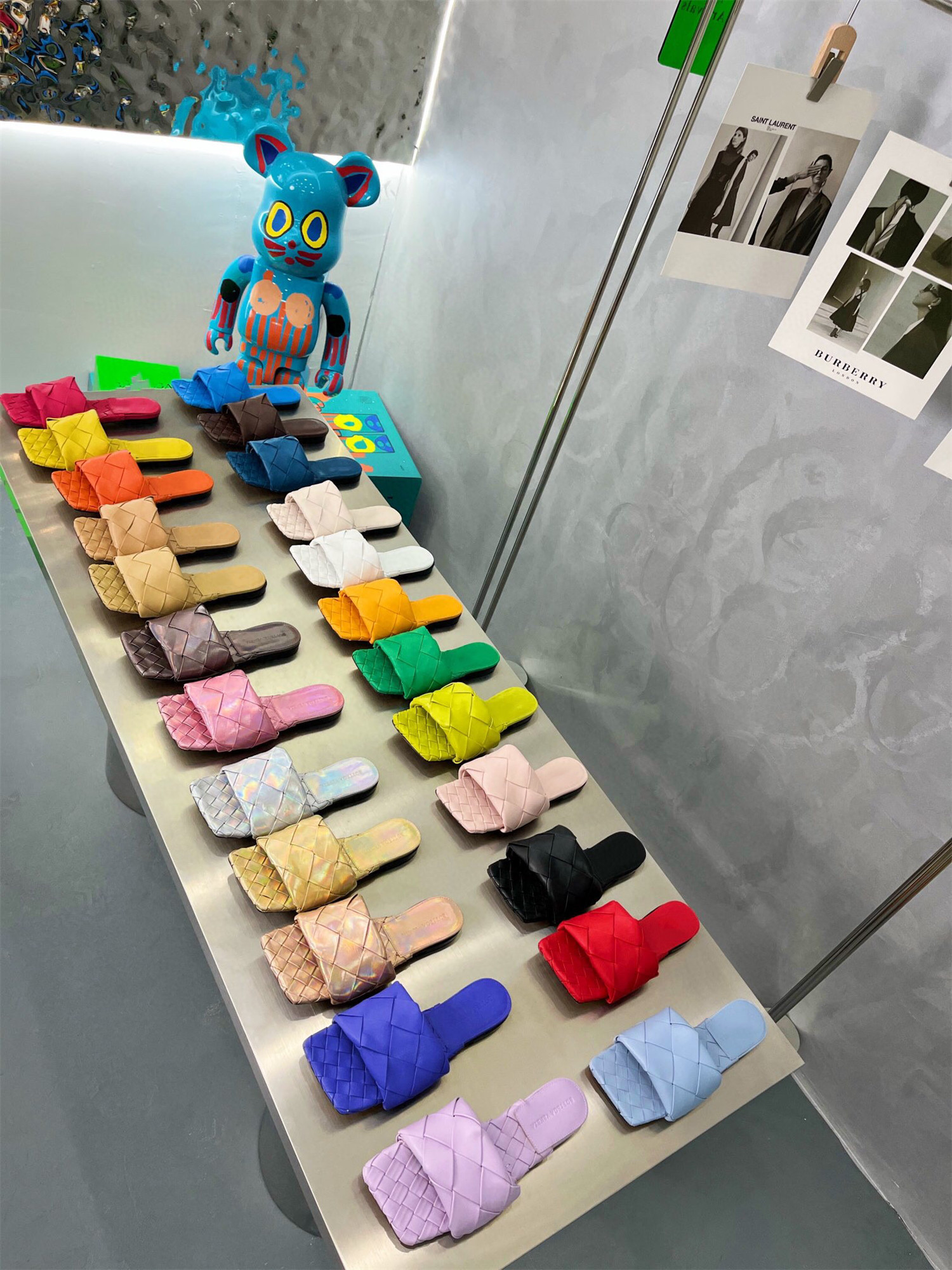 

summer 2022 pointed plait high heels women's sandals calf leather soles with low heel height, Black