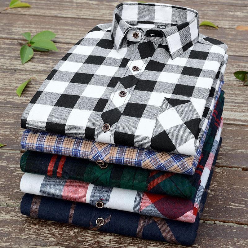 

Men's Casual Shirts 2022 Autumn Classic Design Plaid Shirt Brand Male Plus Size Office Business Long Sleeve And Tops, 6618