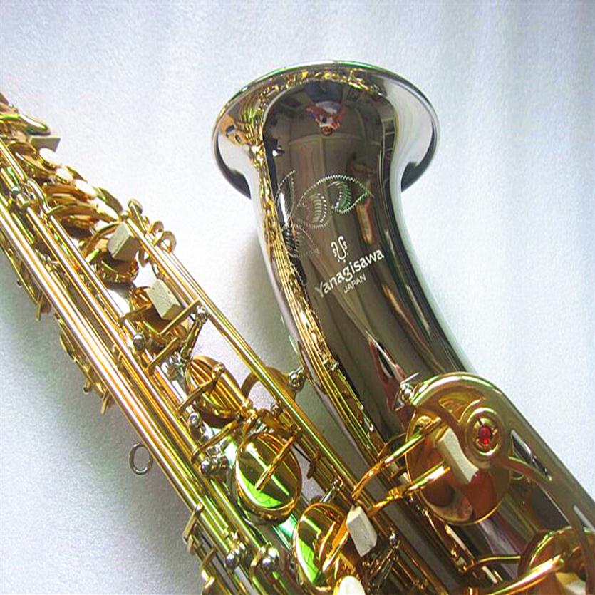 Tenor Saxophone New Yanagisawa T-9930 Musical Instruments Bb Tone Nickel Silver Plated Tube Gold Key Sax With Case268Z