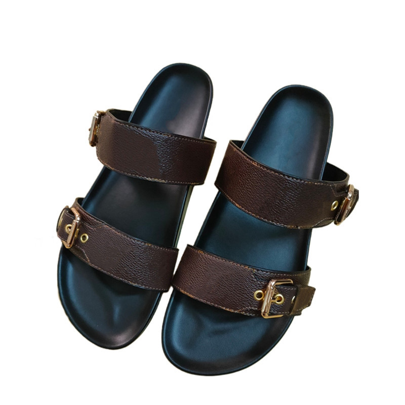 

BOM DIA Sandal Mule 1A3R5M Cool Effortlessly Stylish Slides High Quality Designer Slippers slide sandals Summer Flat platform Shoes Ladies Beach shoe, #10