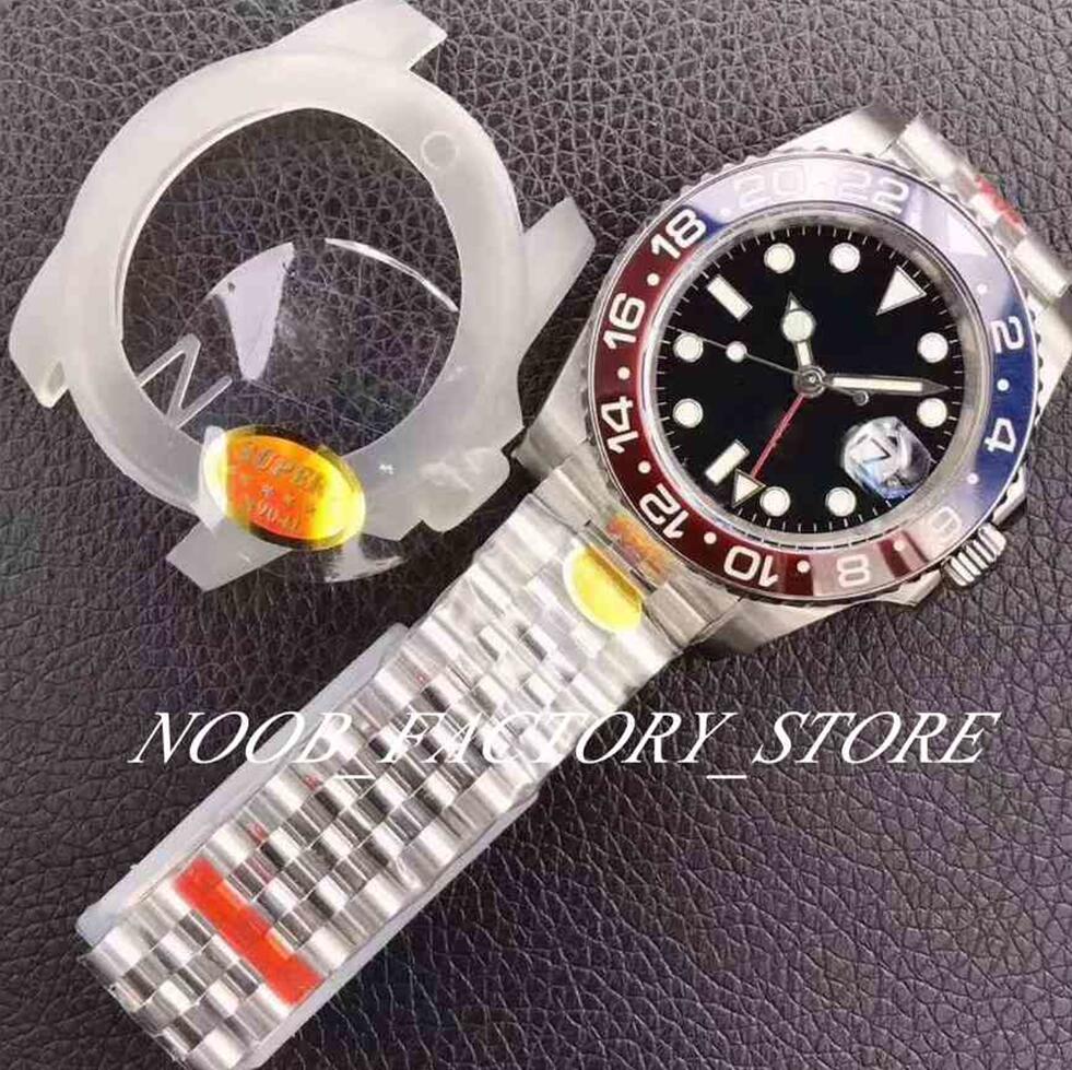 

Basel Watch of Men 40mm World Super 5 Stars Factory Men's Blue Red Ceramic Bezel Automatic Cal. 3285 Movement 904L Steel Bracelet Pepsi Watches Luminous dive Wristwatch, 01