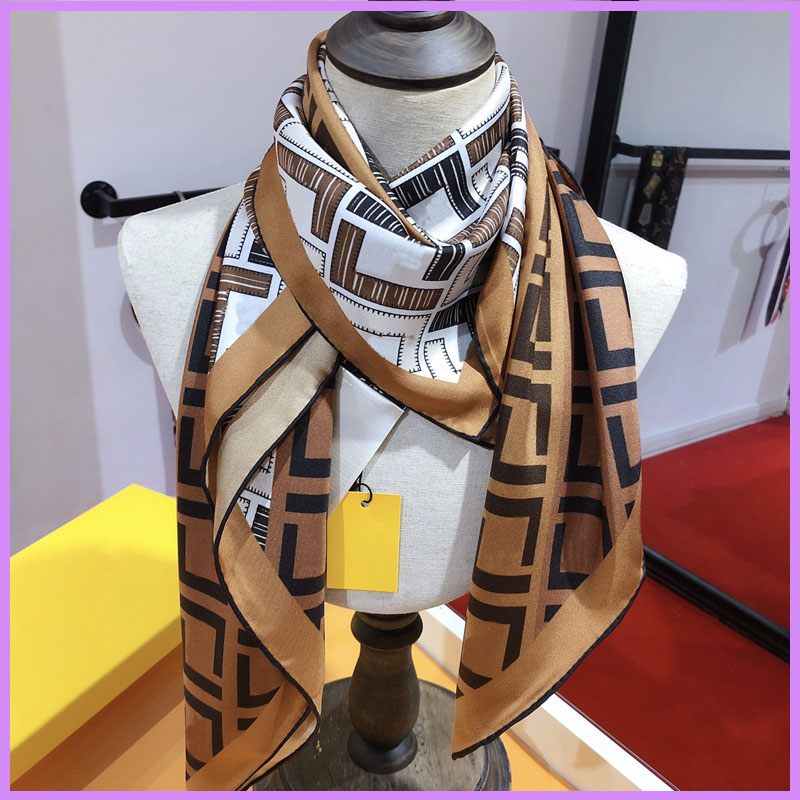 

23ss New Women Fashion Scarf Designer Silk Scarfs Womens Letters Scarves Ladies Designers Accessories Winter F Scarf D2211155F