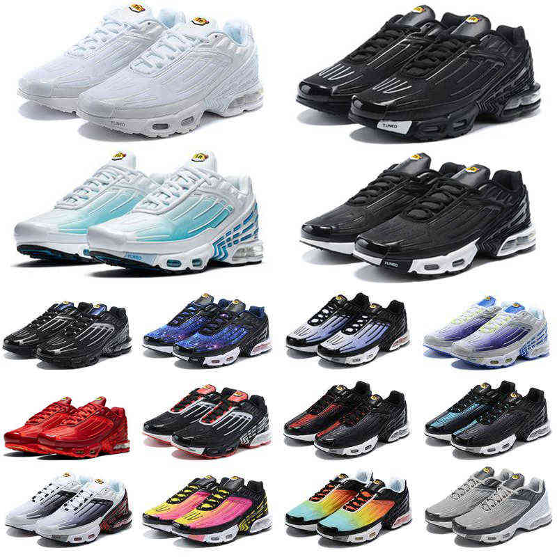 

tn plus 3 running shoes mens trainers chaussures Triple Black Laser Blue Bred Hyper Violet Silver Red Smoke Grey outdoor sports sneakers, #9 purple nebula 40-45