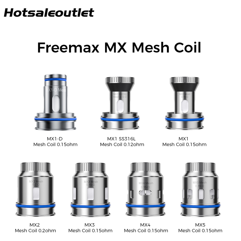 

Freemax MX Mesh Coil MX1 MX2 MX3 MX4 MX5 MX1-D Core Head for Maxus DTL Pod Tank Vape Maxus Max Pro 168W Kit Vaporizer Authentic
