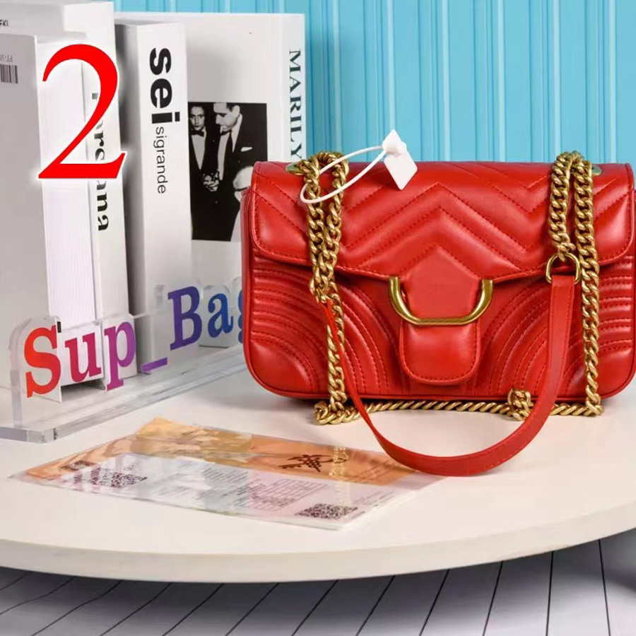 Women Handbags Shoulder Bag 3 Size Real leather High quality Lady Fashion Marmont Bags Genuine CrossbodyPurses Backpack tot 001