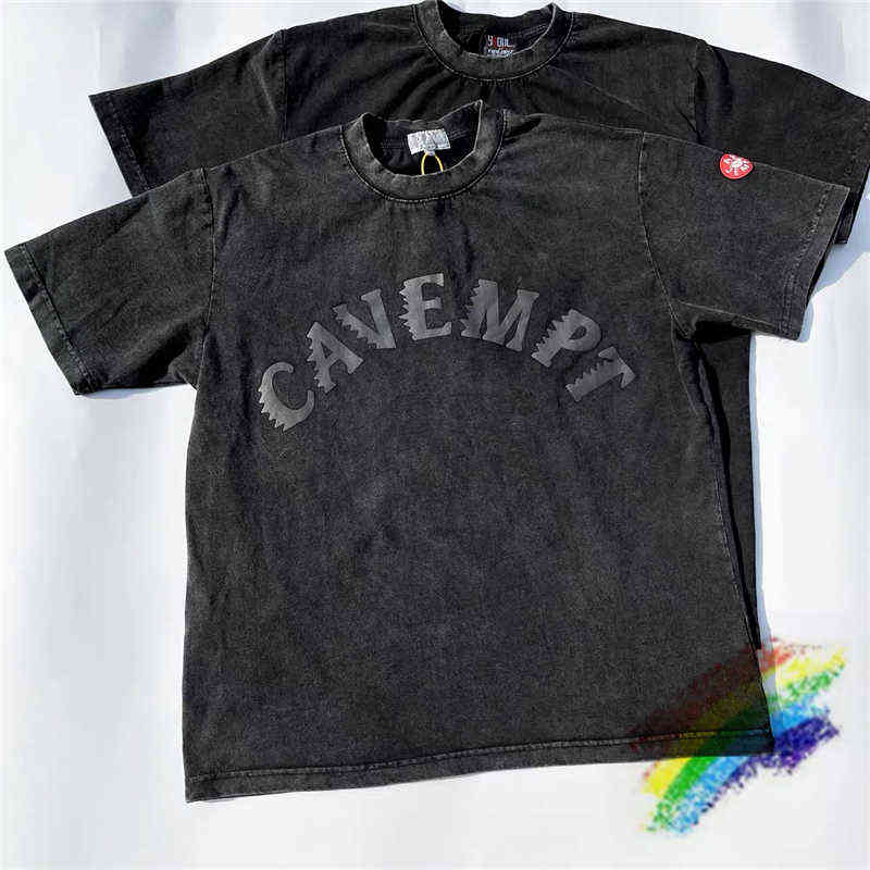 

Puff pastry Print Cavempt T-shirt Men Women Best Quality Beautiful Washed Heavy Fabric Cav Empt Ce Oversized Tee topsT220721, 11
