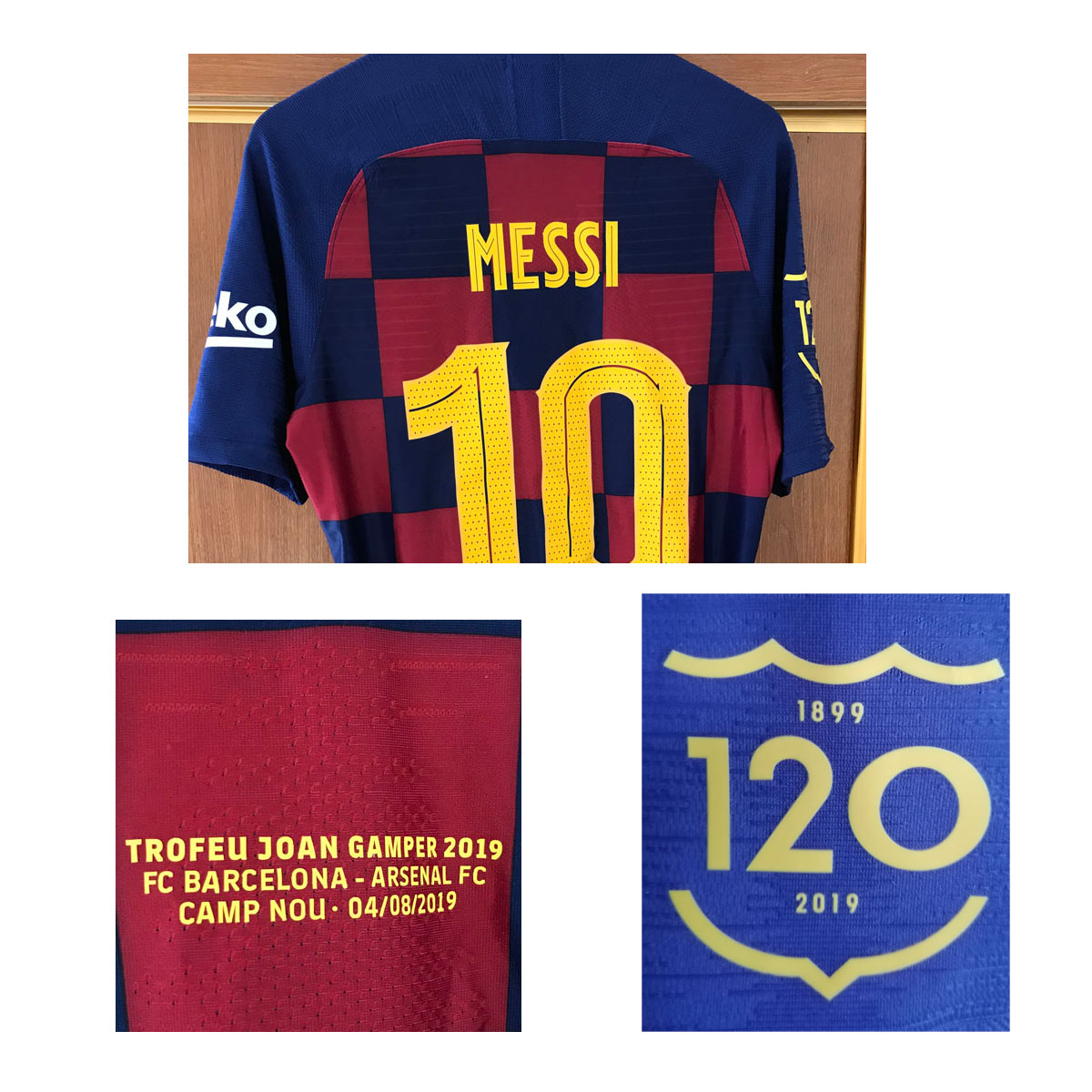 

Home Textile 2022 Match Worn Player Issue TROFEU JOAN GAMPER Maillot Custom Any Name Number Soccer Patch, Leave you want name number