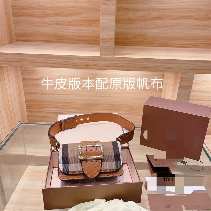 

Designer Luxury Burbrerity Bags For Women High Quality Brown Crossbody Handbags Vintage Burbrery Leather Wallet Paris Plaid The Totes Bag Fashion Purses GNUQ, Sky blue