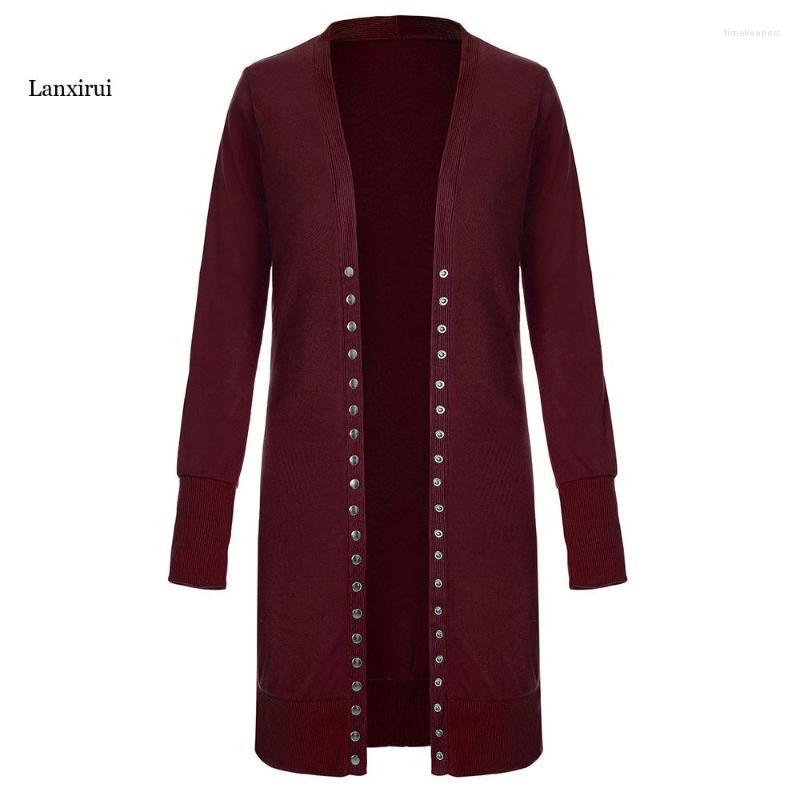 

Women' Knits & Tees Fashion Spring Autumn Long Sleeve Pocket Knitted Cardigan Woman Solid Female CardigansWomen' Time22, Black