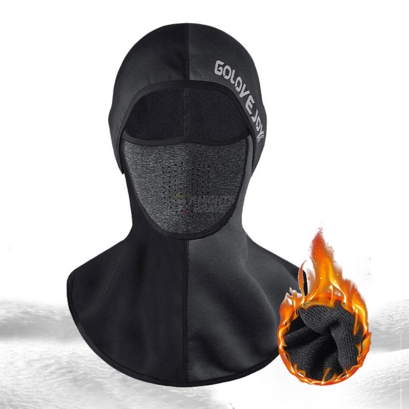 

Motorcycle Helmets Winter Face Mask Fleece Thermal Keep Warm Balaclava Moto Riding Windproof Motorbike Biker Racing Ski Hat BlackMotorcycle, Xtj30 black