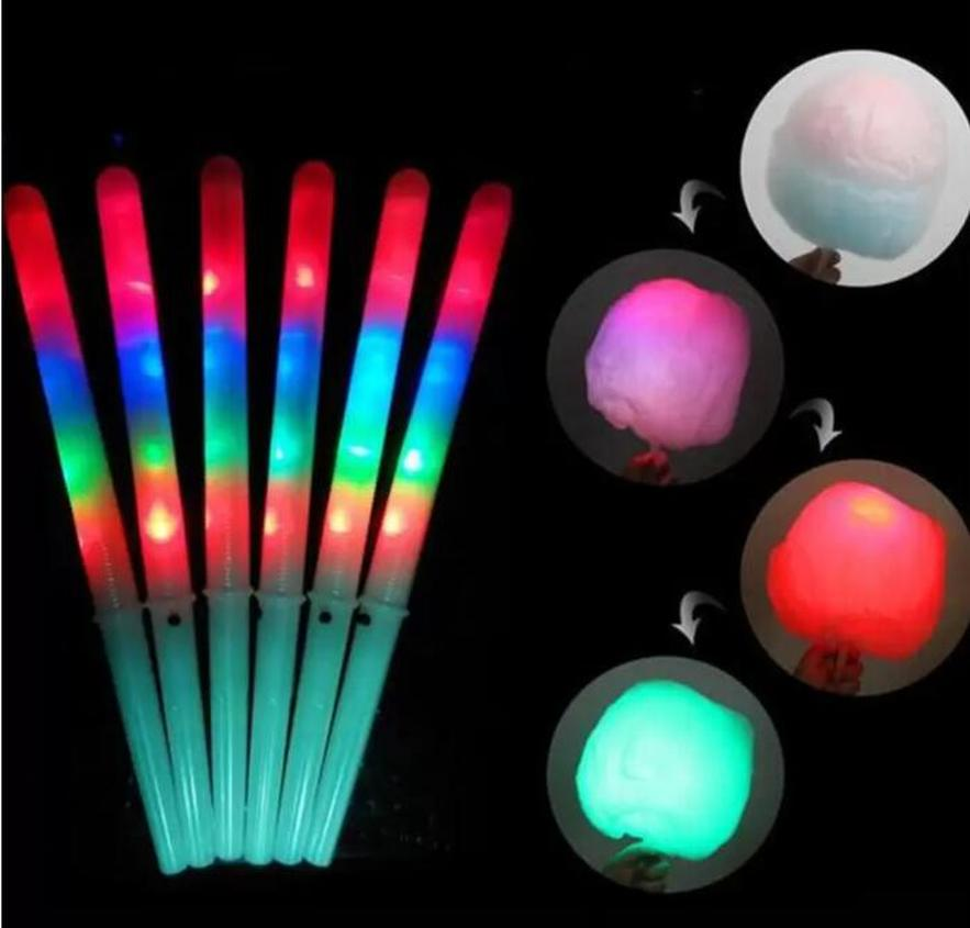 

New Colorful Party LED Light Stick Flash Glow Cotton Candy Stick Flashing Cone For Vocal Concerts Night Parties DHL FY5031 sxa5