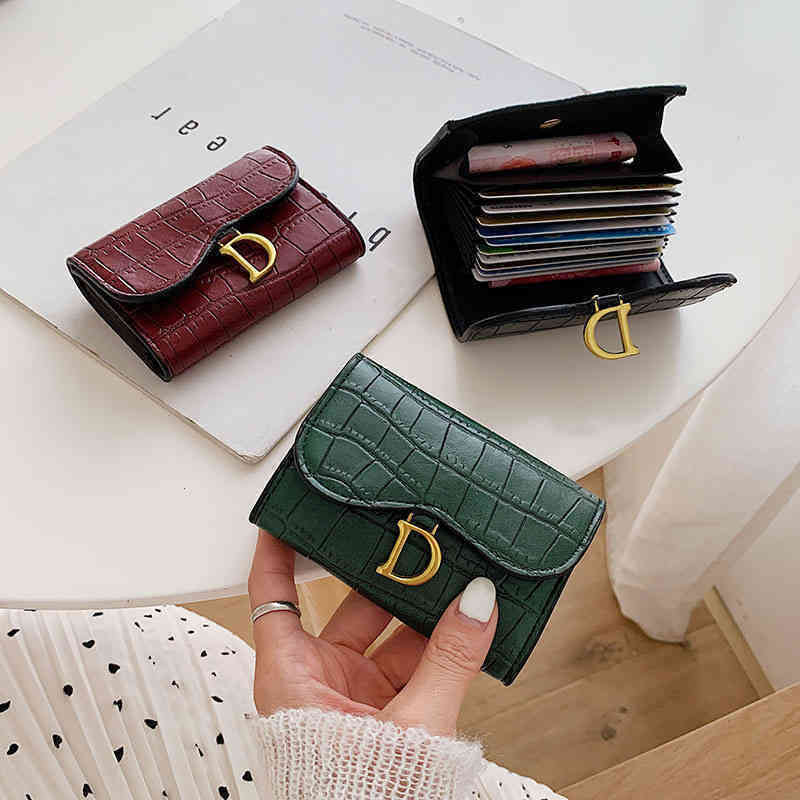 

60% Off Factory Online Clearance buckle small wallet short organ Student zero female card wrapping clip SHLB, Red